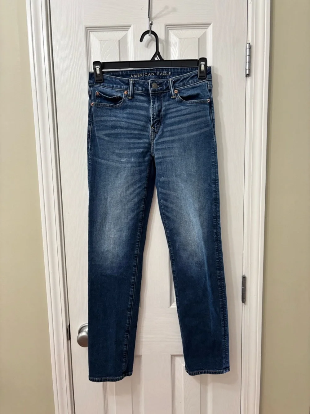 American Eagle Original Straight Fit Air Flex Jeans Dark Wash Size 28x32